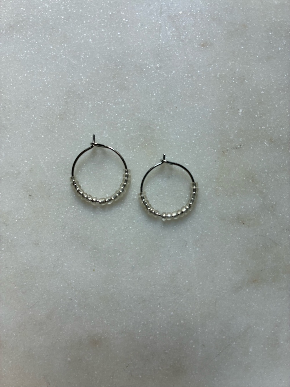 Beaded Hoop Earrings